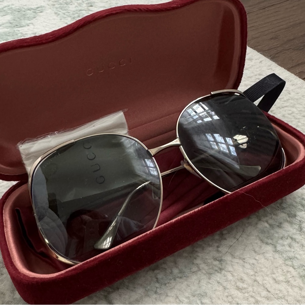 Gucci Gold Sunglasses